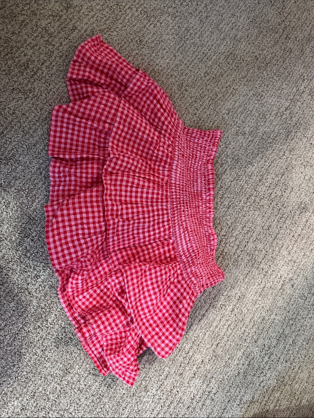 Cotton On Pink Red Ruffle Skirt